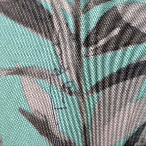 Tory Burch Blue & Violet Floral Viscose Signature Print Dress  XS - Picture 10 of 10